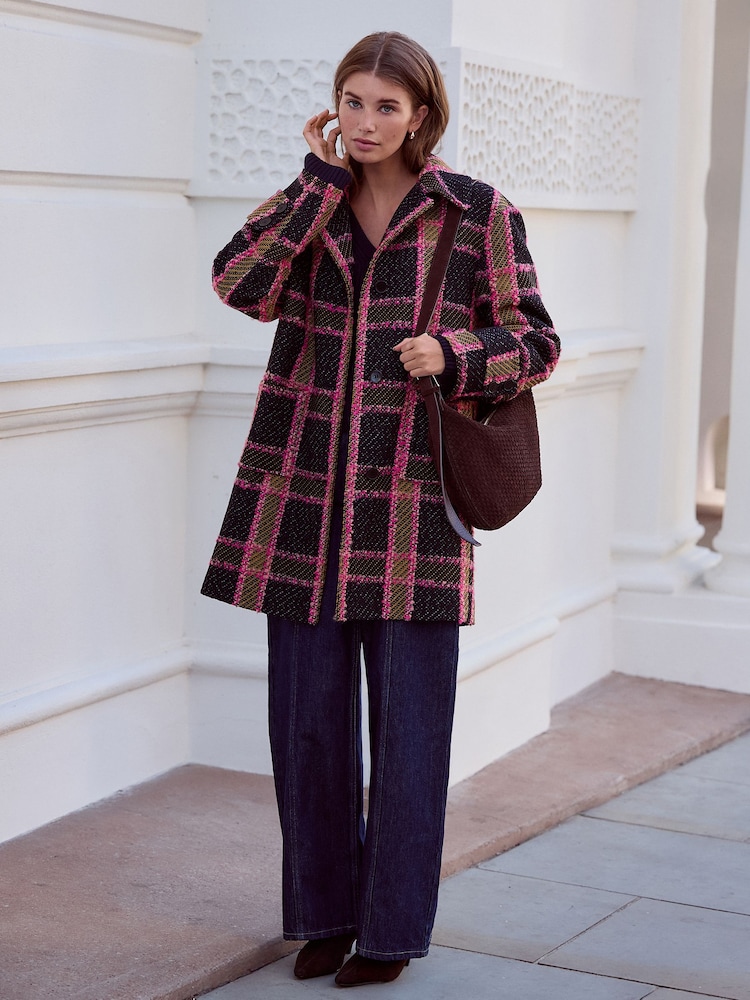Bright Check N.Premium Dolly Coat - Image 2 of 9 Bright Check N.Premium Dolly Coat - Image 2 of 9