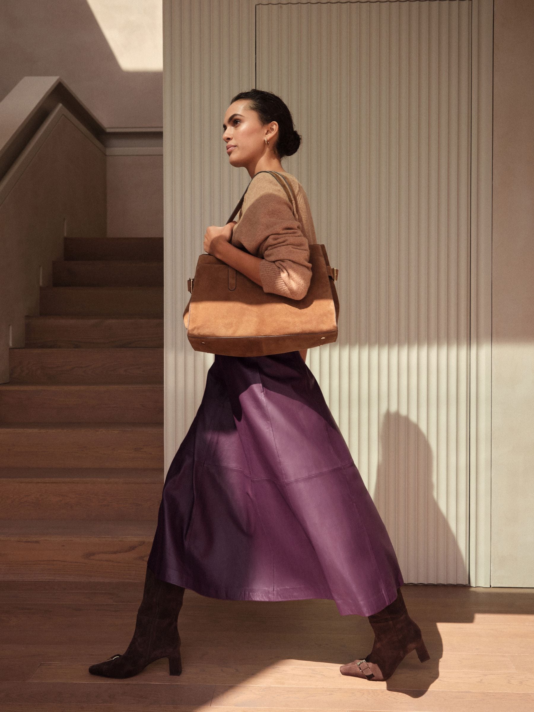 Jupe Femme Brandy Blu à Volants Bordeaux – Taille XL – Neuve Avec étiquettes