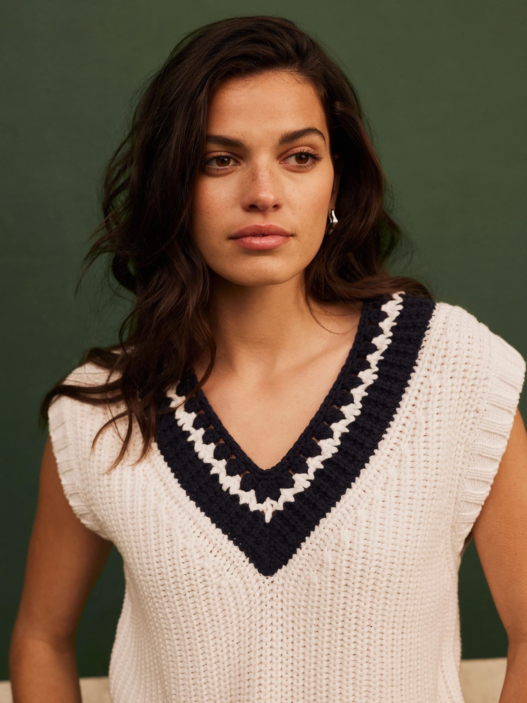 Buy Mint Velvet White Cricket Knit Tank Top from the Next UK
