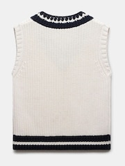 Mint Velvet White Cricket Knit Tank Top - Image 8 of 8