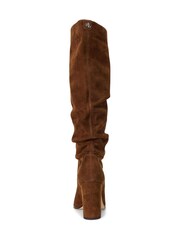 Lauren Ralph Lauren Brown Artizan Suede Slouchy Heeled Knee High Boots - Image 2 of 2