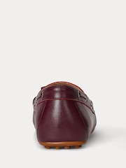 Lauren Ralph Lauren Red Red Wylie Leather Boat Shoes - Image 3 of 4