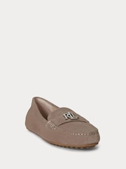 Marrom escuro - Lauren Ralph Lauren Soft Nappa Suede Loafers - Imagem 2 de 4