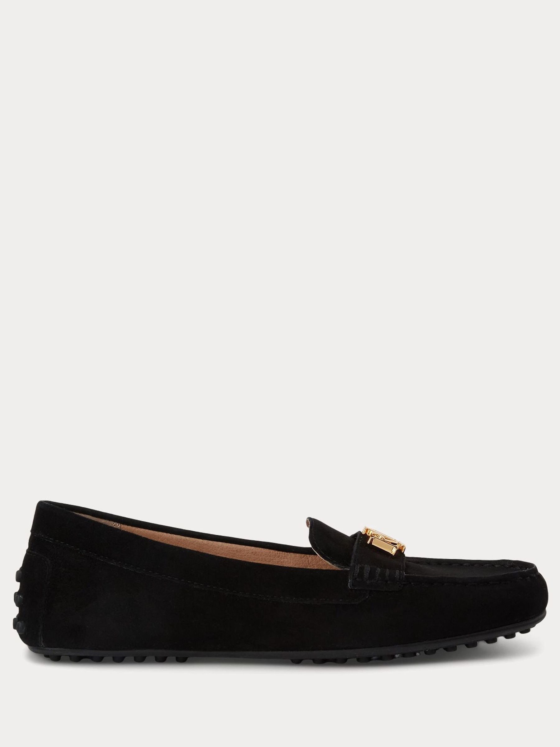 Buy Lauren Ralph Lauren Black Barnsbury Suede Loafers from Next USA
