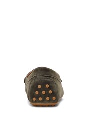 Verde - Lauren Ralph Lauren Soft Nappa Suede Loafers - Imagem 1 de 2
