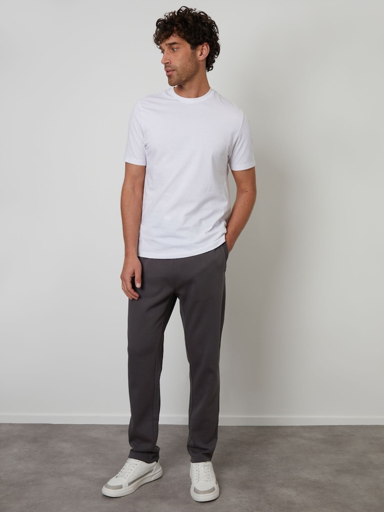 Threadbare Dark Grey Straight Leg Joggers - Image 3 of 4