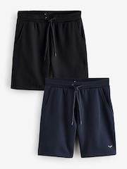 Threadbare Black Sweat Shorts 2 Pack - Image 1 of 3