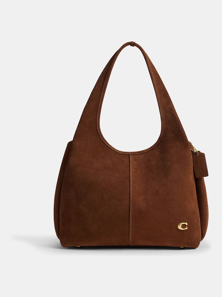 COACH Brown Suede Lana Shoulder Bag - Image 1 of 4