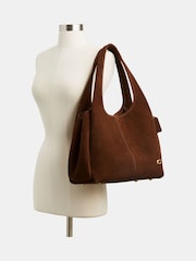 COACH Brown Suede Lana Shoulder Bag - Image 4 of 4