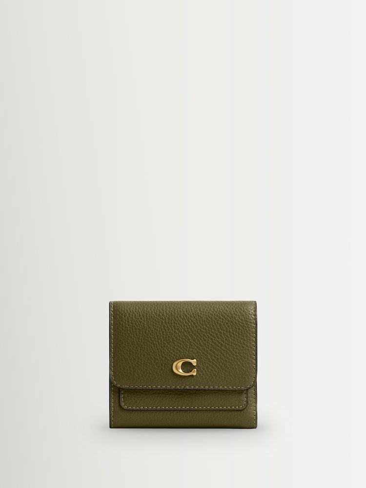 COACH Olive Mila Small Flap Wallet - Image 1 of 4