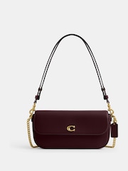 COACH Red Refined Calf Leather Brook Flap Chain Bag - Image 2 of 6