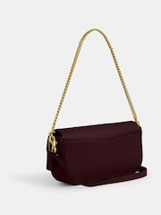 COACH Red Refined Calf Leather Brook Flap Chain Bag - Image 6 of 6