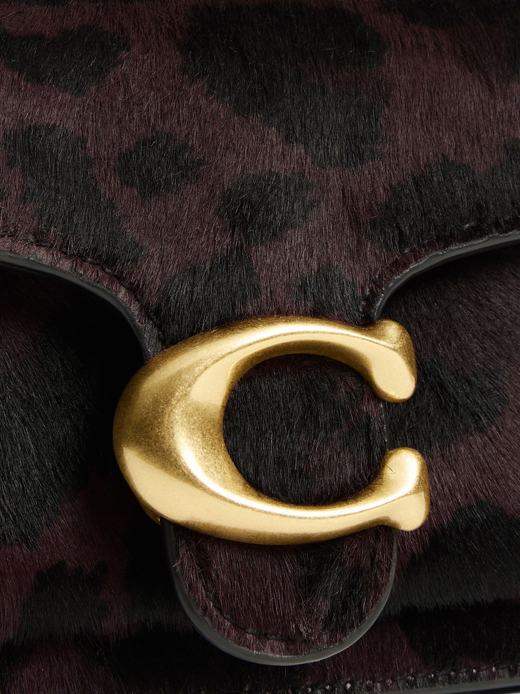 COACH Dark Leopard Tabby Shoulder Bag 20 In Haircalf With Leopard