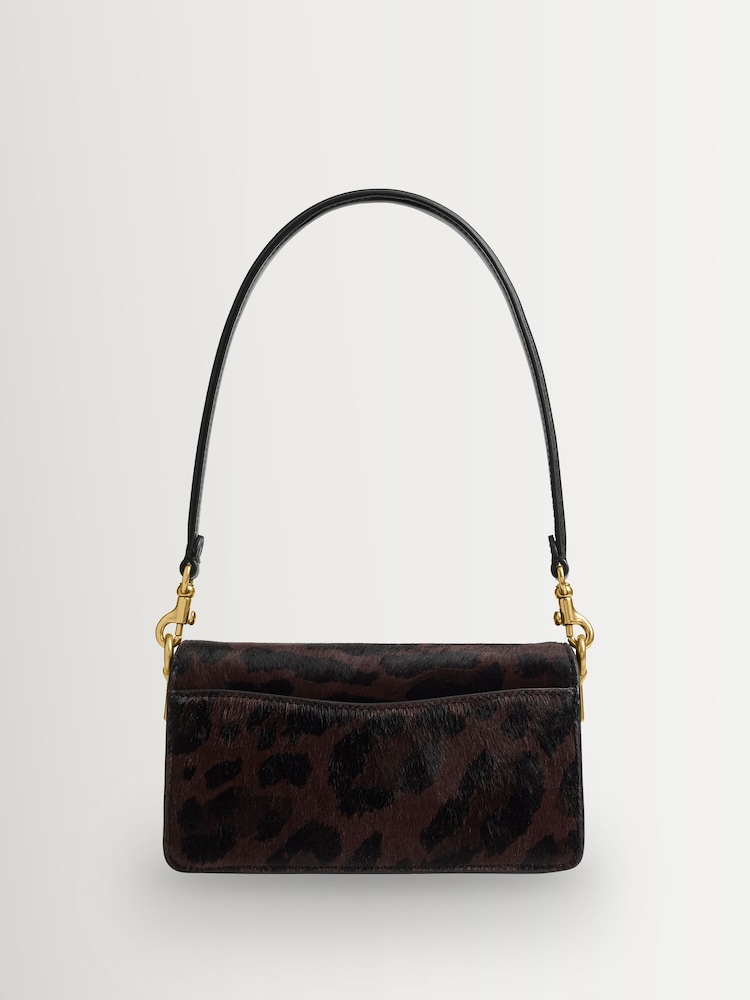 COACH Brown Leopard Haircalf Tabby Shoulder Bag - Image 2 of 10