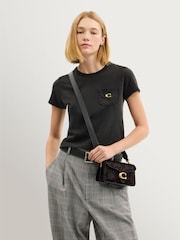 COACH Brown Leopard Haircalf Tabby Shoulder Bag - Image 9 of 10