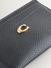 COACH Black Polished Pebble Leather Essential Card Case - Image 6 of 6