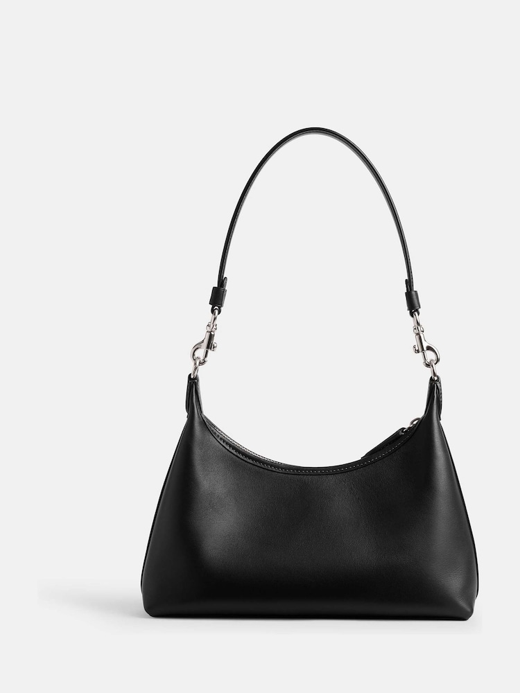 COACH Black Glovetanned Leather Juliet Shoulder Bag 25 - Image 2 of 6