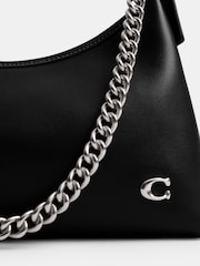 COACH Black Glovetanned Leather Juliet Shoulder Bag 25 - Image 4 of 6