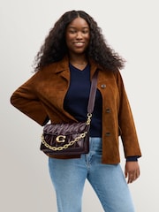 COACH Black Currant Chain Tabby Shoulder Bag With Quilting - Image 2 of 6