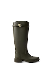 Lauren Ralph Lauren Green Tall Logo Wellington Boots - Image 1 of 3