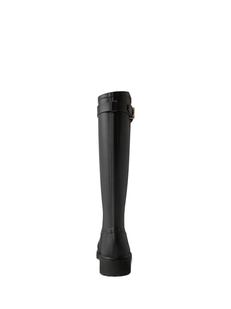 Lauren Ralph Lauren Black Tall Logo Wellington Boots - Image 3 of 3