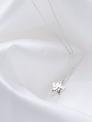 FatFace Silver Sterling Silver Star Necklace - Image 2 of 2