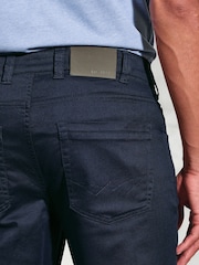 Brook Taverner Blue Cotton Slub 5 Pocket Trousers - Image 3 of 3