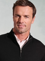 Brook Taverner Black 1/4 Zip Jumper - Image 3 of 3