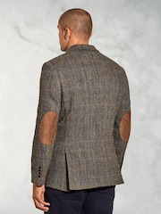 Brook Taverner Brown Check Harris Tweed Jacket - Image 2 of 5