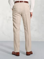 Brook Taverner Natural 100% Cotton Suit Trousers - Image 2 of 2