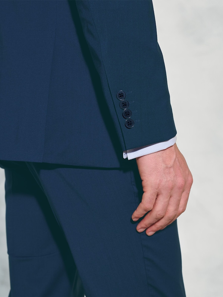 Brook Taverner Blue Cassino Slim Fit Jacket - Image 6 of 6