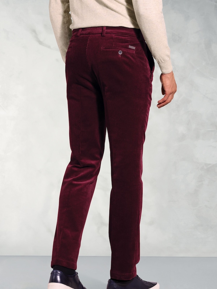 Brook Taverner Purple 8W Corduroy Trousers - Image 2 of 3