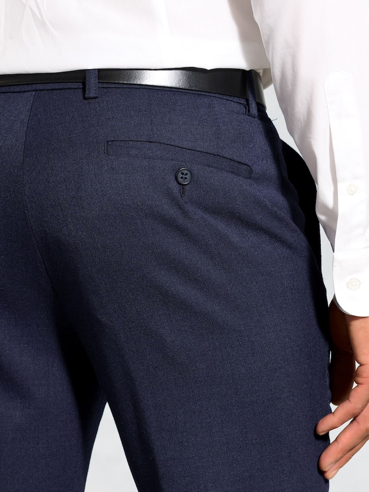 Brook Taverner Blue Light Flannel Trousers - Image 3 of 3 Brook Taverner Blue Light Flannel Trousers - Image 3 of 3