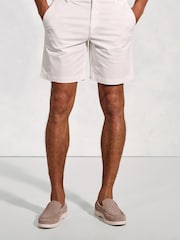 Brook Taverner White Garment Dyed Casual Shorts - Image 1 of 3