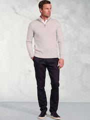 Brook Taverner Grey 1/4 Zip Jumper - Image 2 of 3
