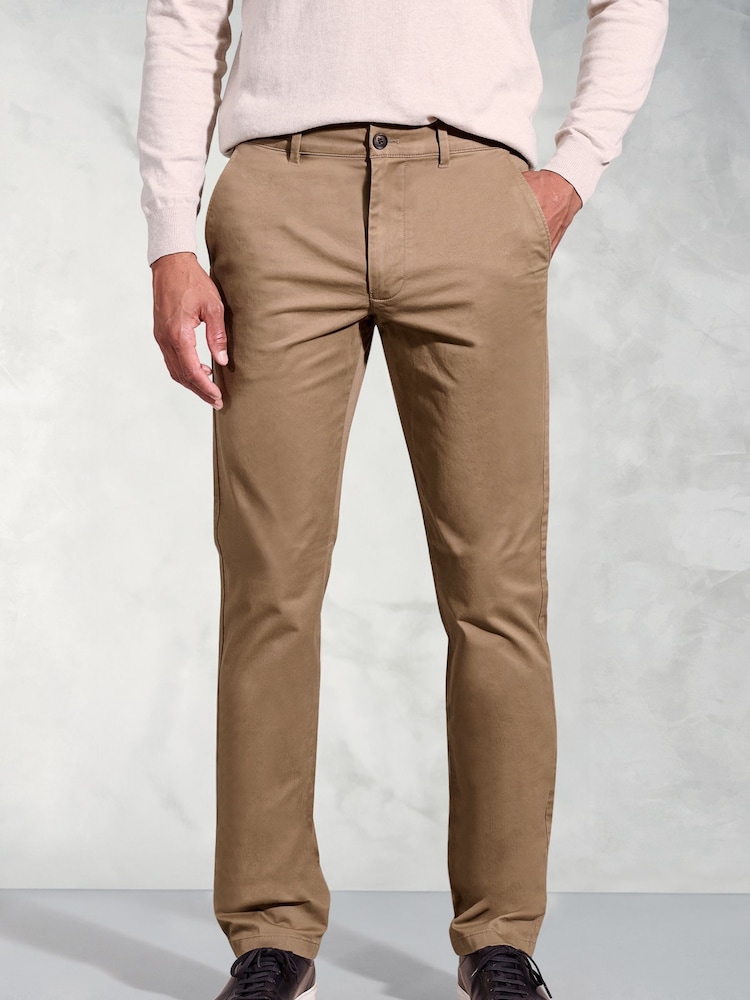 Brook Taverner Brown Stretch Trousers - Image 1 of 3