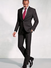 木炭色 - Brook Taverner 量身定制可洗套装夹克 - 6的图像5｝