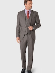 Brook Taverner Grey Donegal Wool Suit Jacket - Image 2 of 5