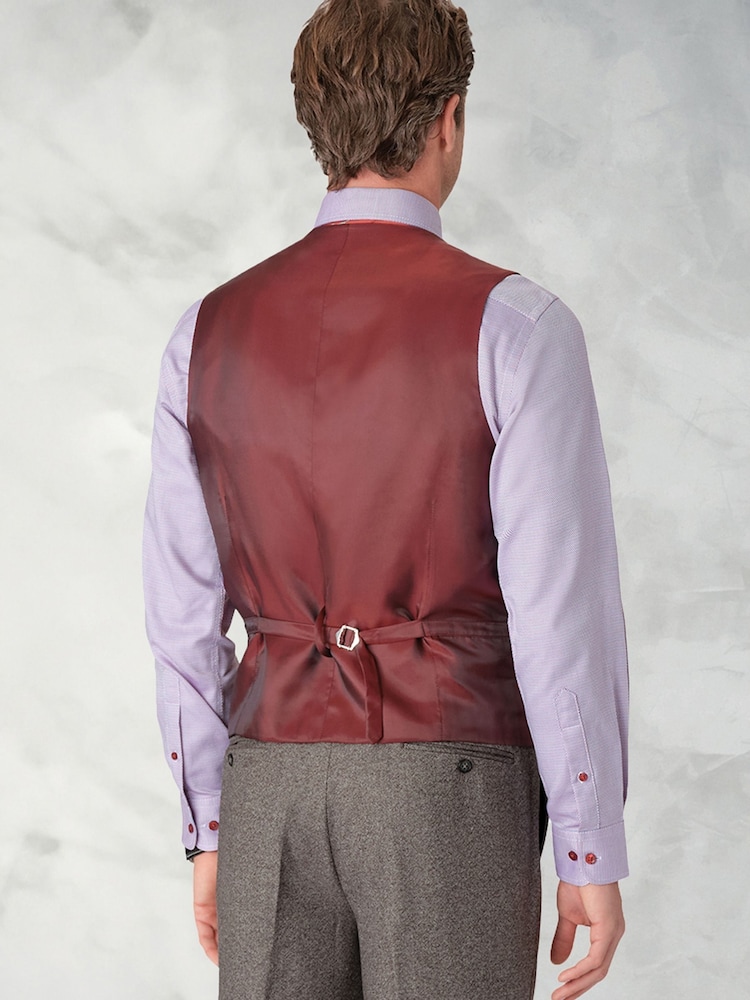 Brook Taverner Grey Donegal Wool Suit Waistcoat - Image 1 of 2 Brook Taverner Grey Donegal Wool Suit Waistcoat - Image 1 of 2