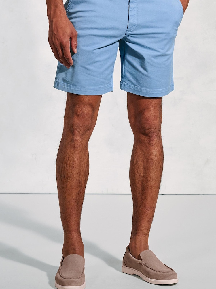 Brook Taverner Blue Garment Dyed Casual Shorts - Image 1 of 3