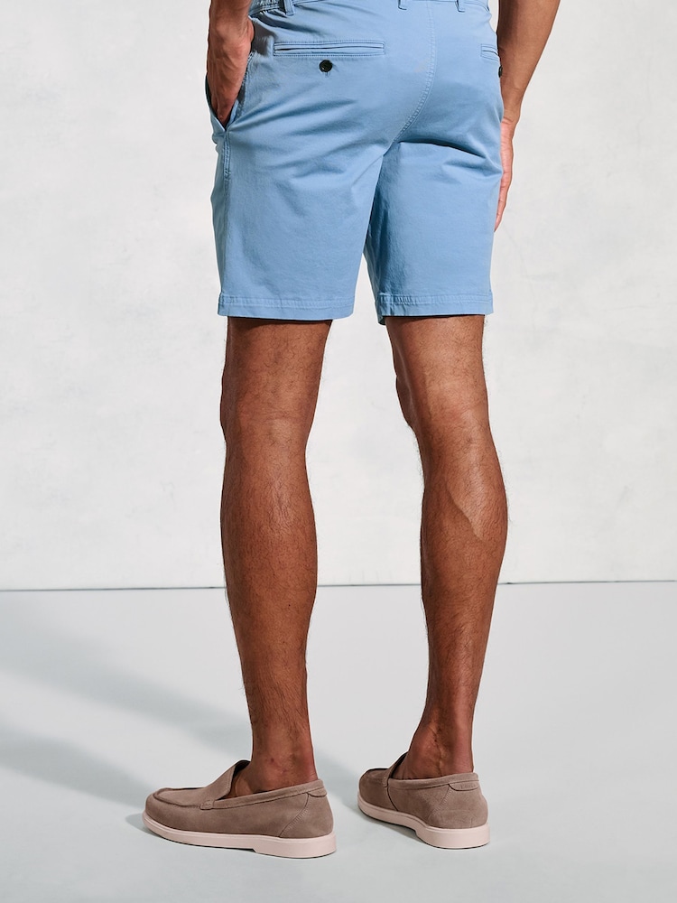 Brook Taverner Blue Garment Dyed Casual Shorts - Image 3 of 3