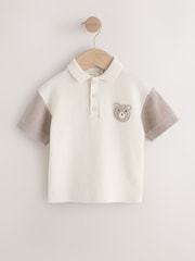Neutral Bear Character Button Neck Knitted Polo Shirt (3mths-7yrs) - Image 5 of 8