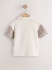 Neutral Bear Character Button Neck Knitted Polo Shirt (3mths-7yrs) - Image 6 of 8