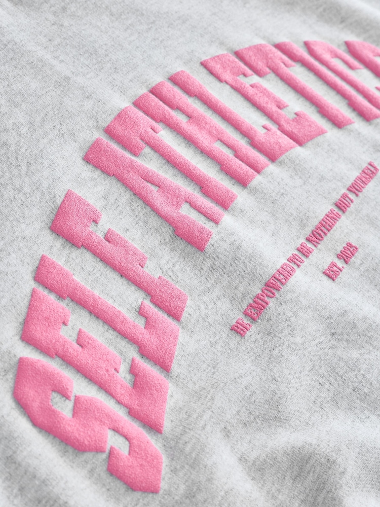 self. Grey/Pink Sweatshirt - Image 2 of 3