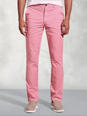 Brook Taverner Pink Garment Dyed Casual Trousers - Image 1 of 3