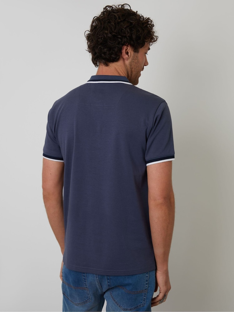 Threadbare Jetted Pocket Interlock 100% Cotton Polo Shirt - Bild 2 von 4