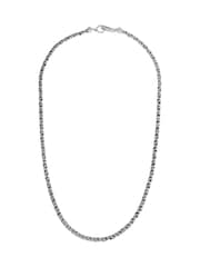 AllSaints Silver Tone Mens Rope Chain Necklace - Image 1 of 3