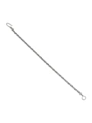 AllSaints Silver Tone Mens Rope Chain Bracelet - Image 2 of 4