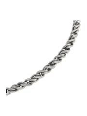 AllSaints Silver Tone Mens Rope Chain Bracelet - Image 3 of 4