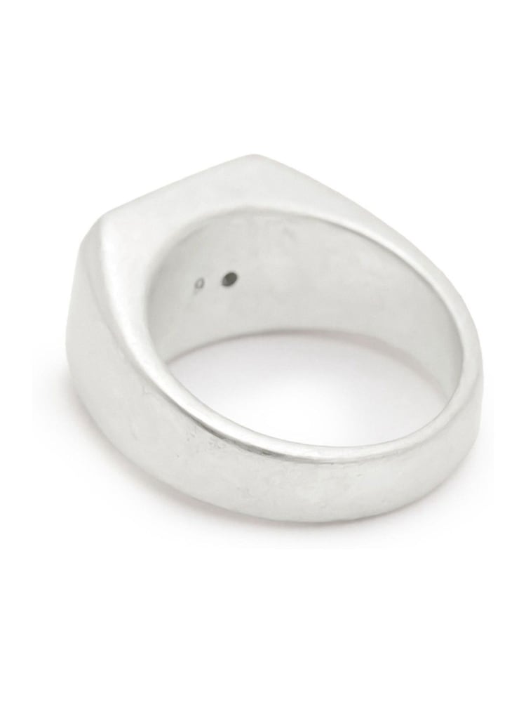 AllSaints Silver Tone Mens Chunky Hexagon Signet Ring - Image 2 of 6 AllSaints Silver Tone Mens Chunky Hexagon Signet Ring - Image 2 of 6